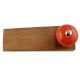 2 Pieces Orange Black Crackle Wooden Door Stopper